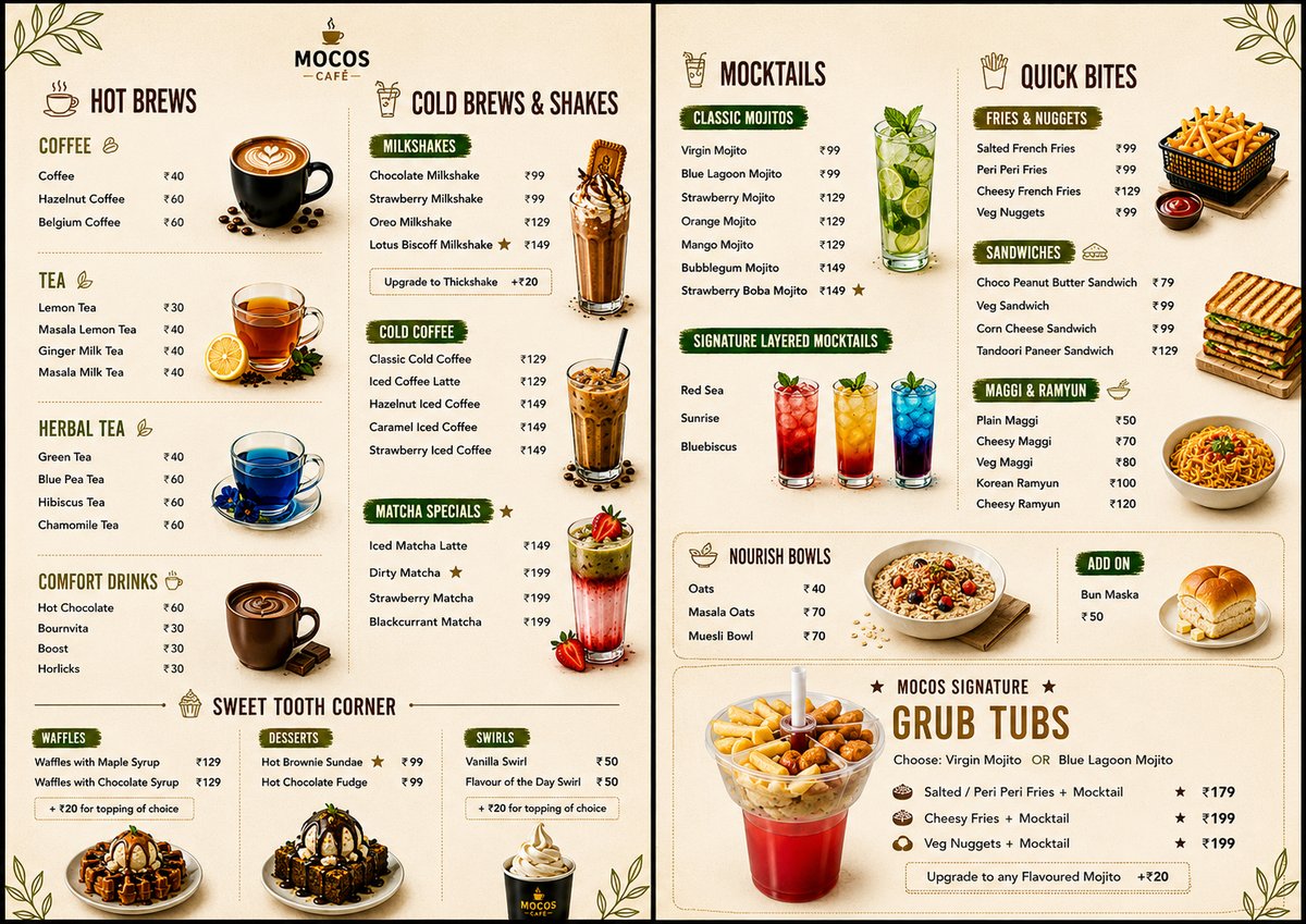 MOCOS Full Menu